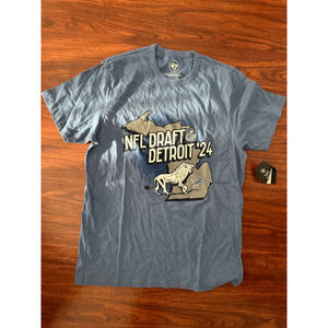 Men's 47 NFL Draft Detroit '24 Tee M Blue White